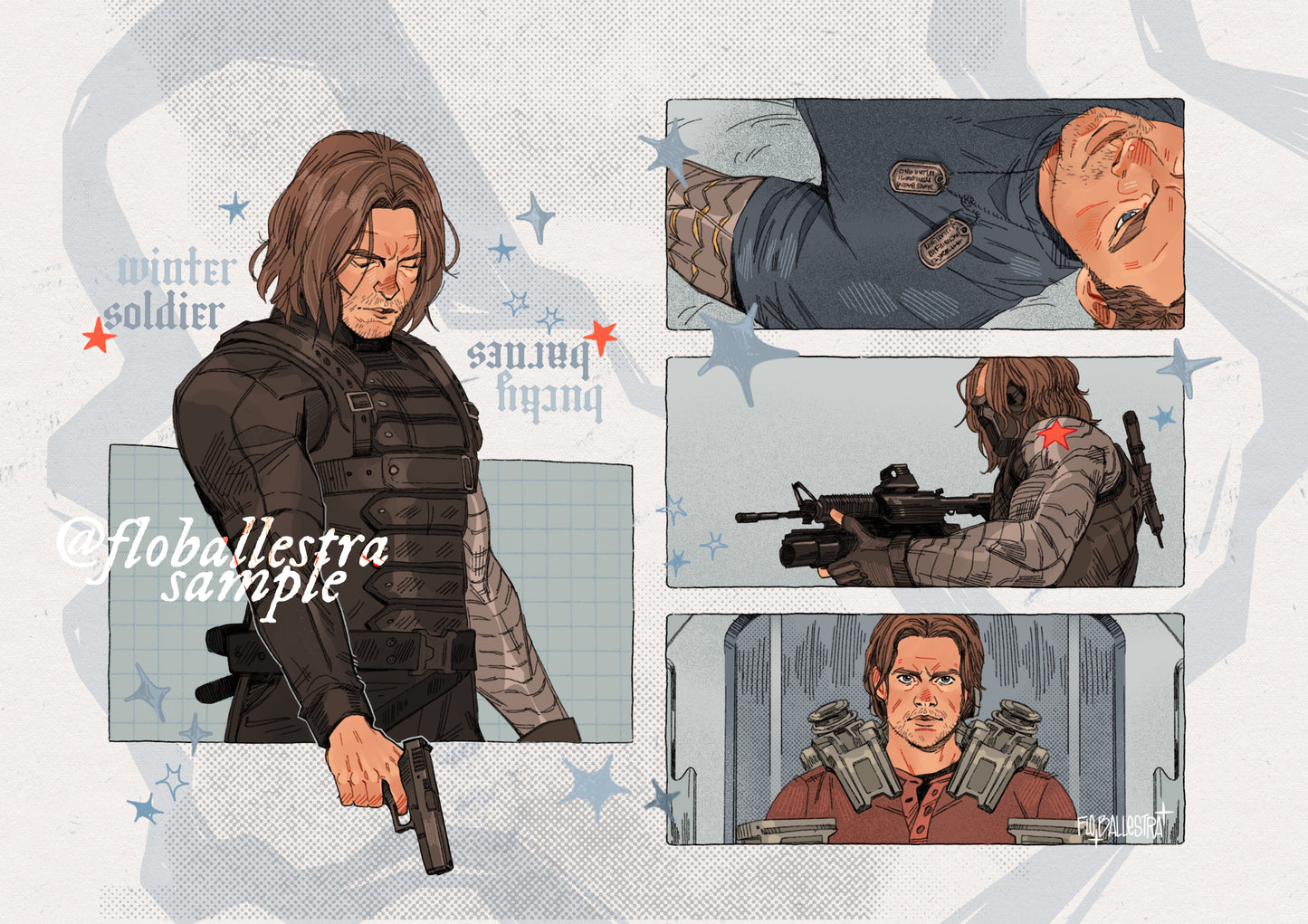 Bucky Barnes - Art Print