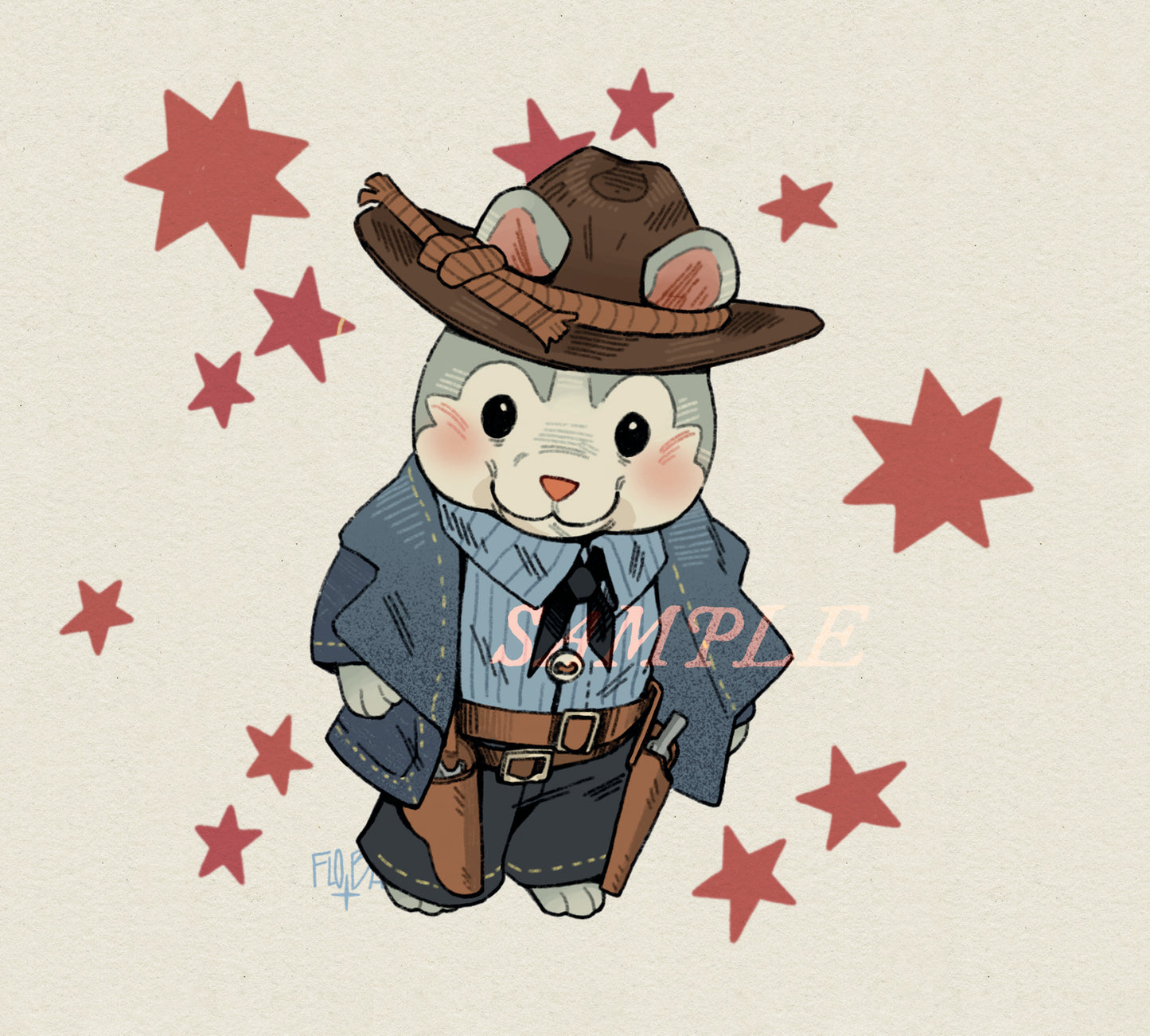 JOEL & ARTHUR ✦ Calico Critters Stickers