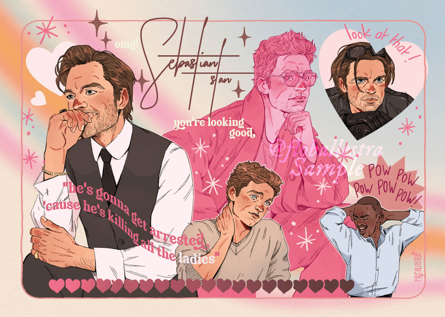 Sebastian Stan // CRUSH! Art Print