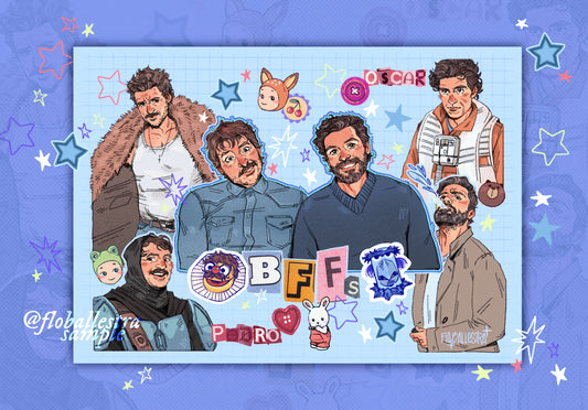 Besties Pedro & Oscar - Art Print