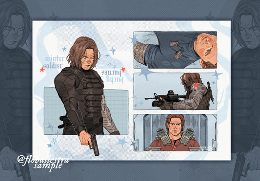 Bucky Barnes - Art Print
