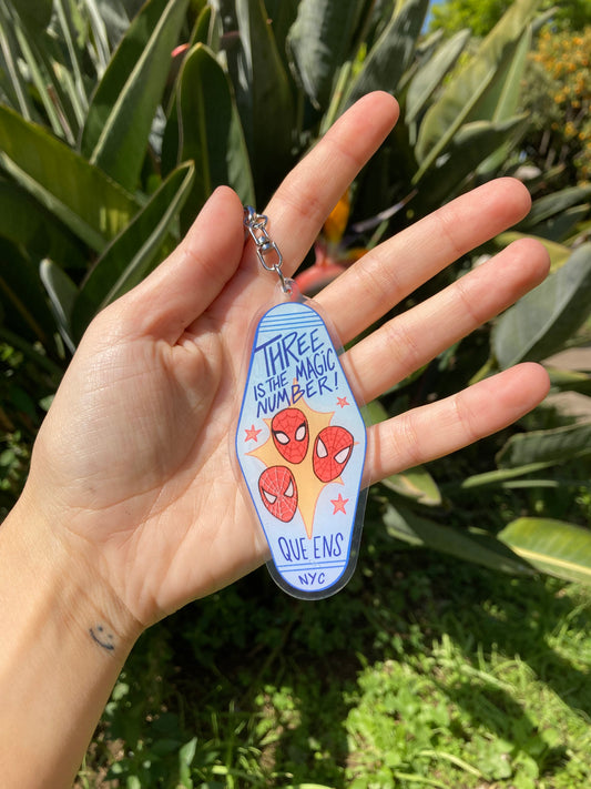 3 is the Magic number ✦ Spider-Man - Keychain