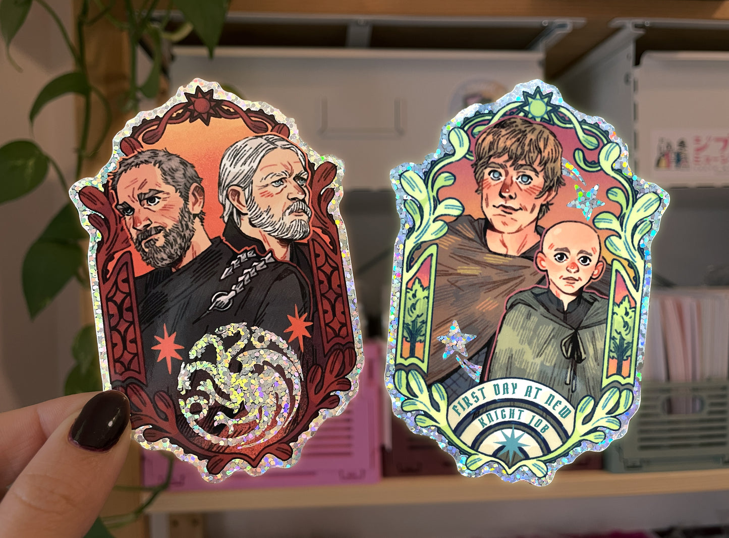 A Knight of the Seven Kingdoms ✦ Glitter Stickers