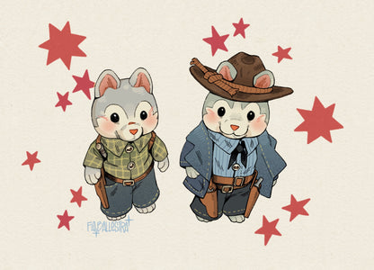 JOEL & ARTHUR ✦ Calico Critters Stickers
