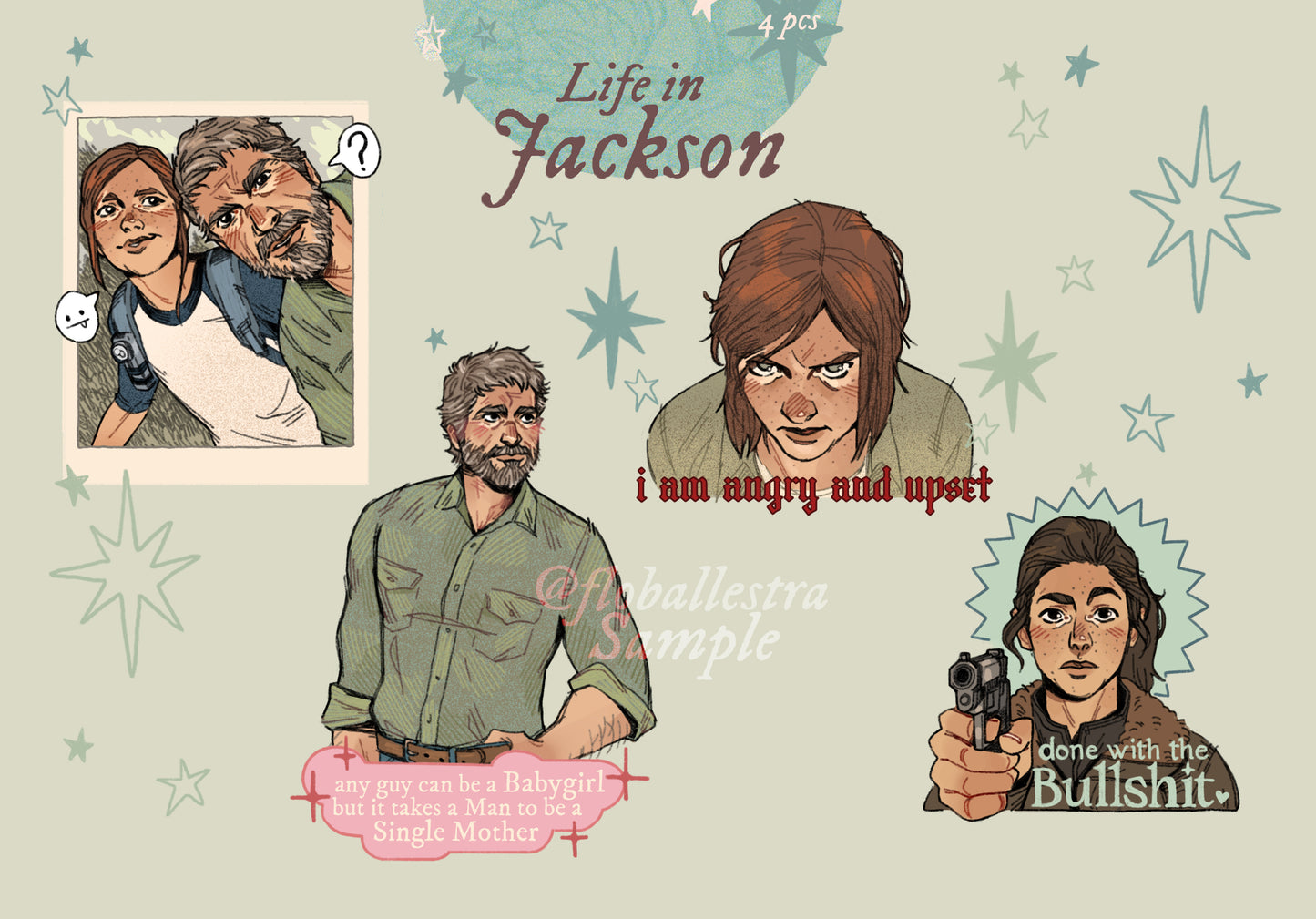 Life in Jackson ✦ Last of Us - Sticker Pack