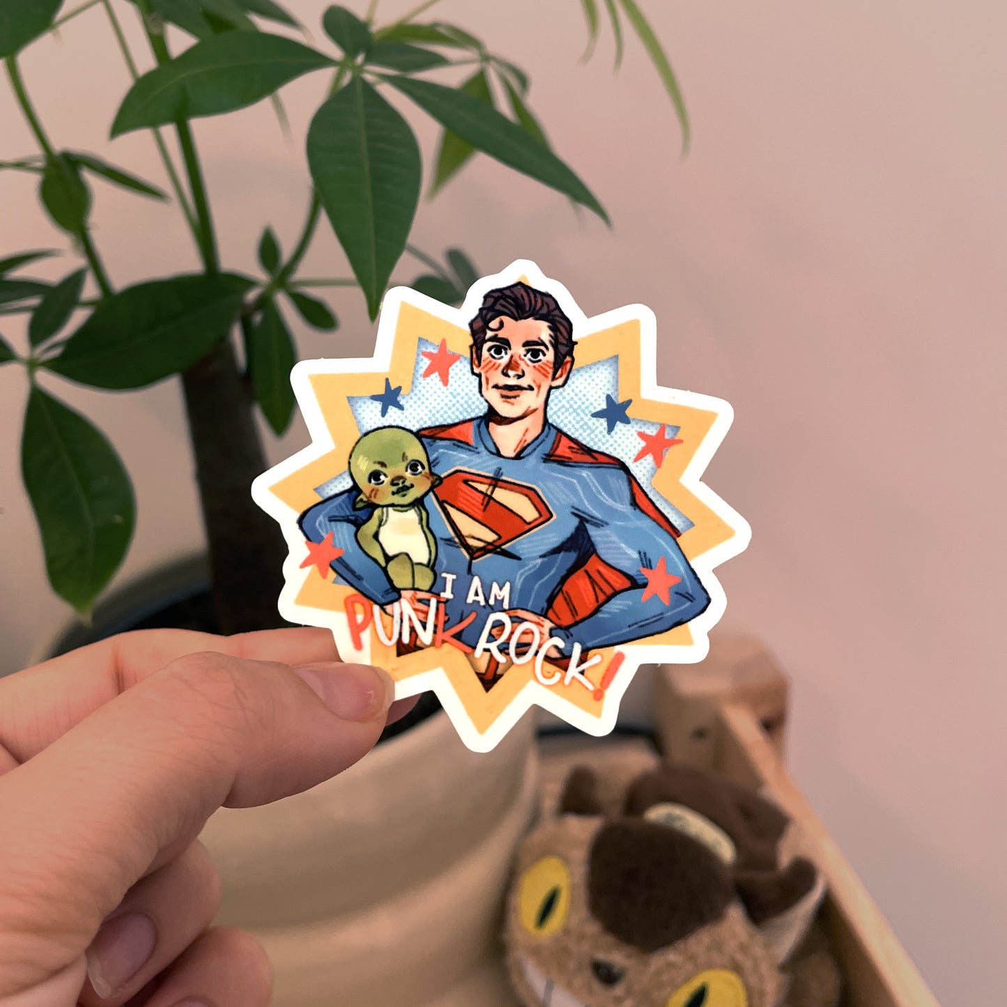 Superman is Punkrock! ✦ Sticker