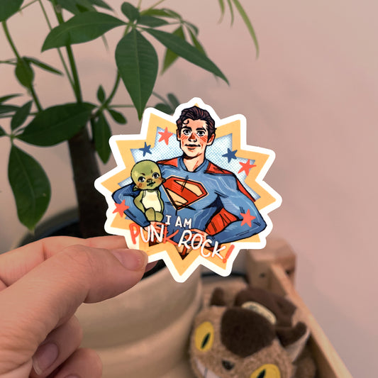 Superman is Punkrock! ✦ Sticker