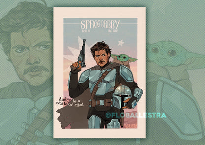 Space Daddy - Art Print