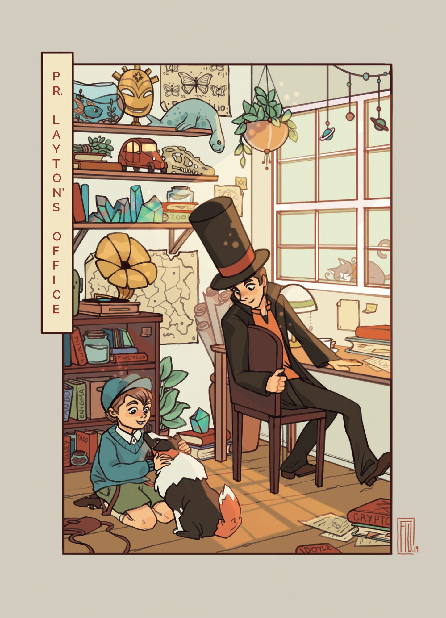 Professor Layton's Office - Art Print