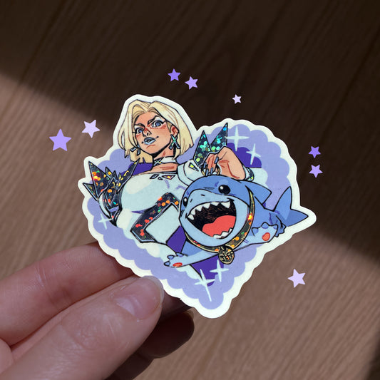 Emma & Jeff ✦ Sparkly Sticker