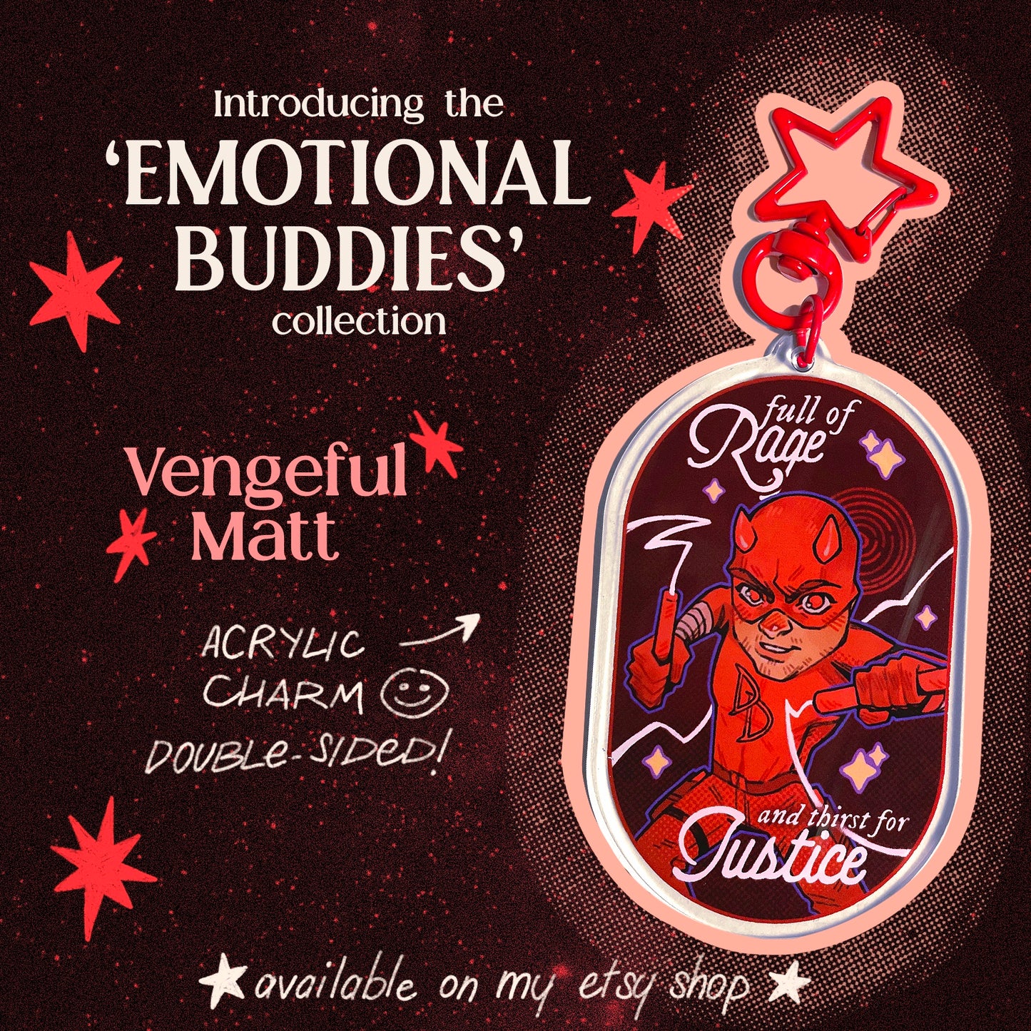 Emotional Buddies ✦ Superhero Keychains