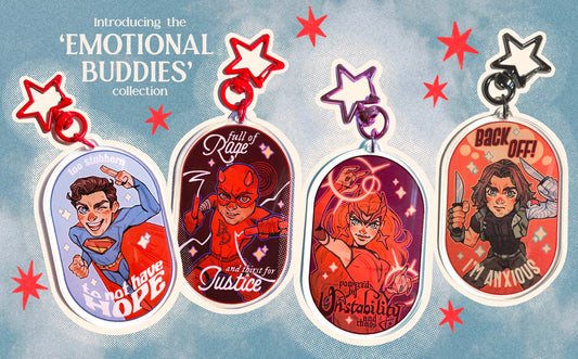Emotional Buddies ✦ Superhero Keychains