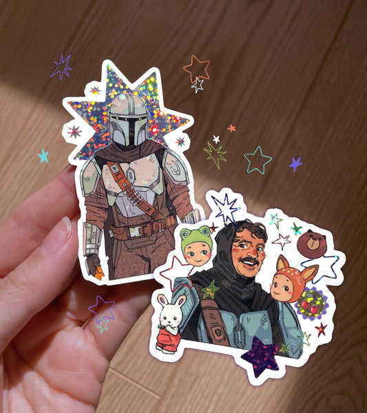 Mando ✦ Sparkly Stickers