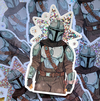 Mando ✦ Sparkly Stickers