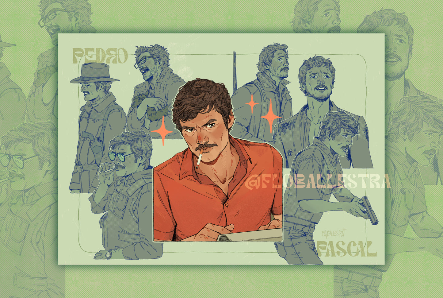 Pedro Pascal - Art Prints