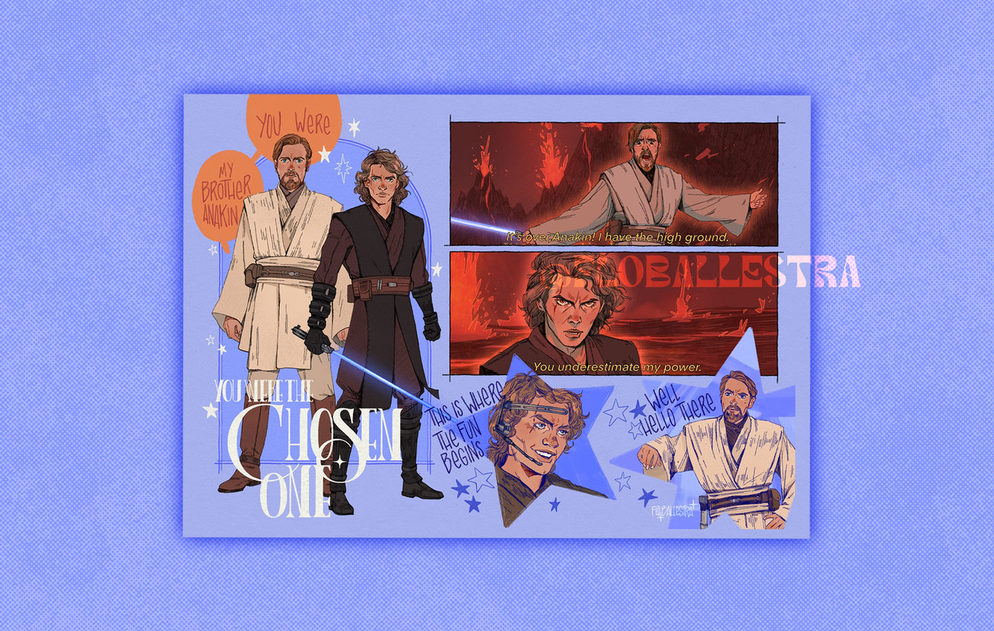 Brothers // Anakin & ObiWan - Art Print