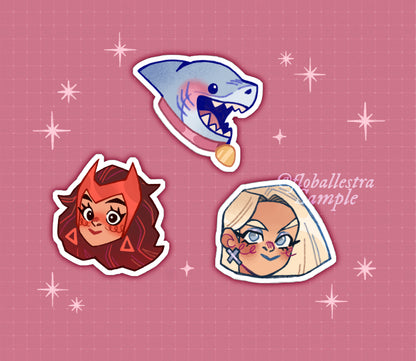 Marvel Rivals Queens (&Jeff!) - Sticker Pack