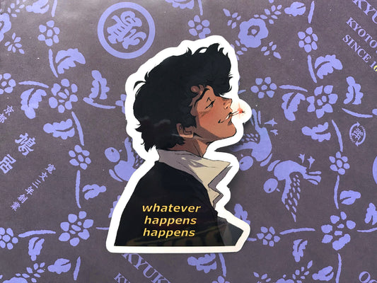 Whatever Happens Happens ✦ Spike Spiegel Sticker