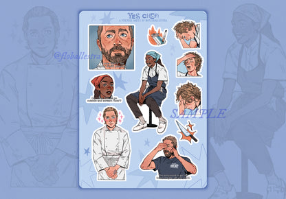 YES CHEF! The Bear - Sticker Sheet