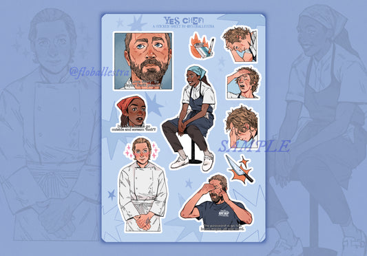YES CHEF! The Bear - Sticker Sheet