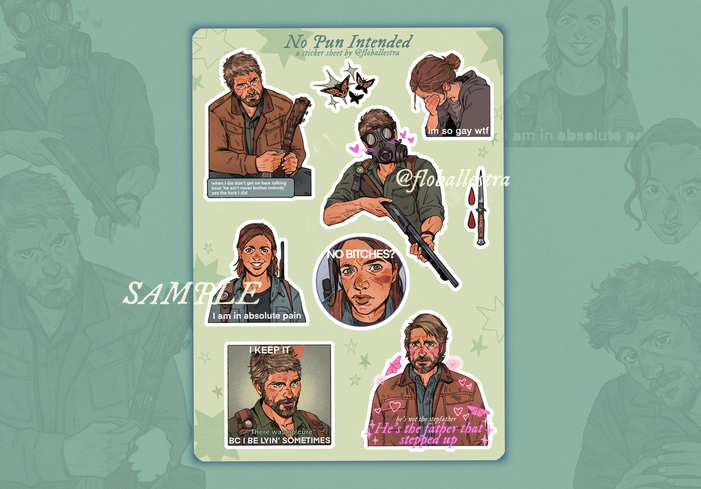 No Pun Intended! The Last of Us - Sticker Sheet