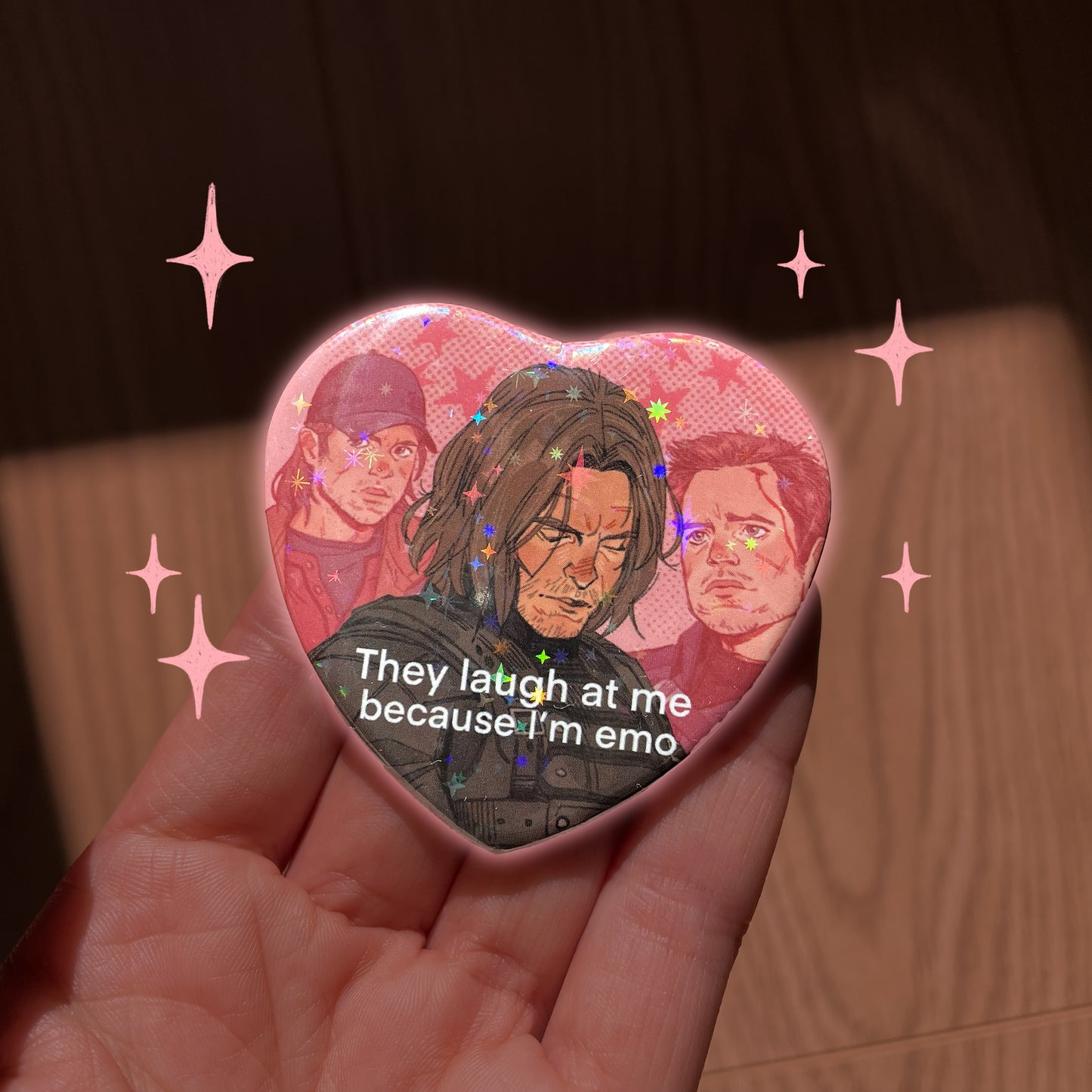 Emo Bucky ✦ Sparkly Badge