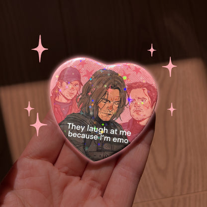 Emo Bucky ✦ Sparkly Badge