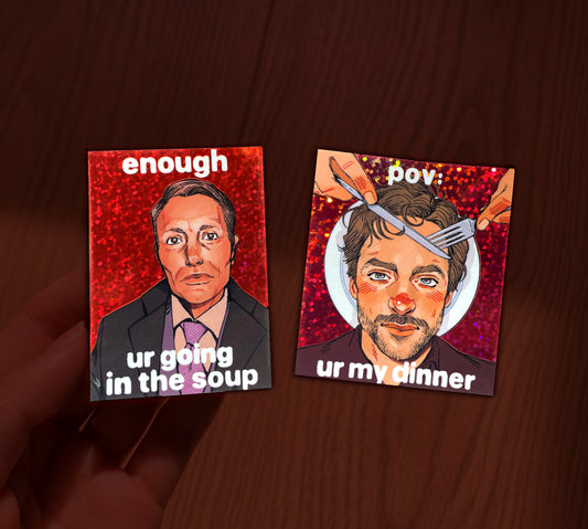 Good Soup ✦ Hannibal Sparkly Stickers