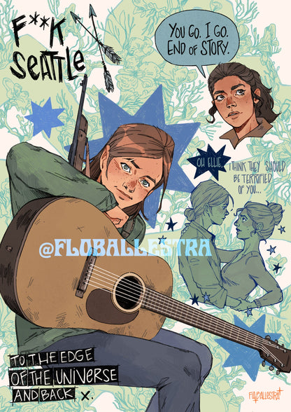 Ellie F* Seattle - Art Print