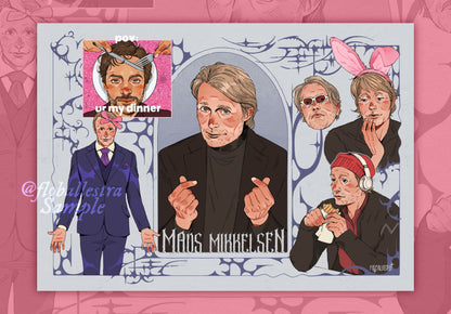 Mads Mikkelsen // CRUSH! Art Print