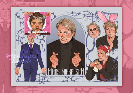 Mads Mikkelsen // CRUSH! Art Print