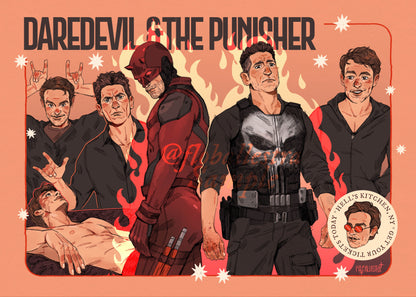 Daredevil & The Punisher - Art Print