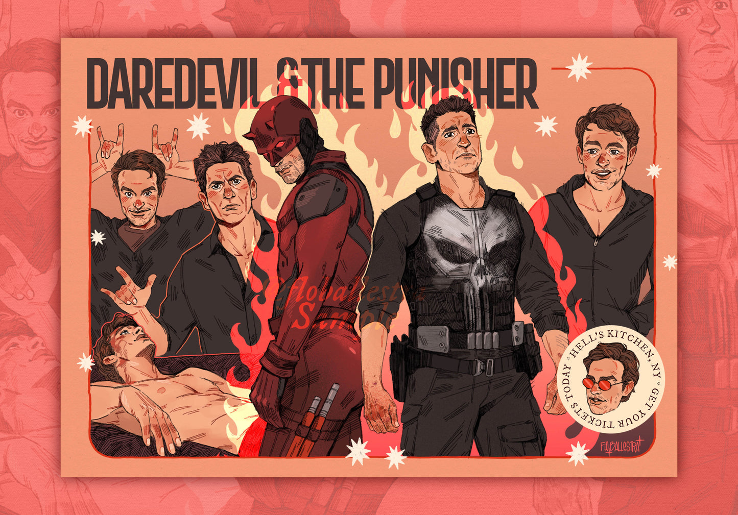 Daredevil & The Punisher - Art Print