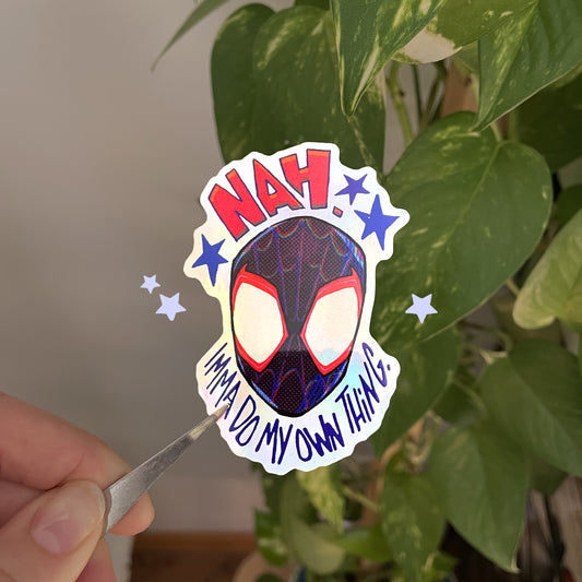Miles ✦ Holographic Sticker