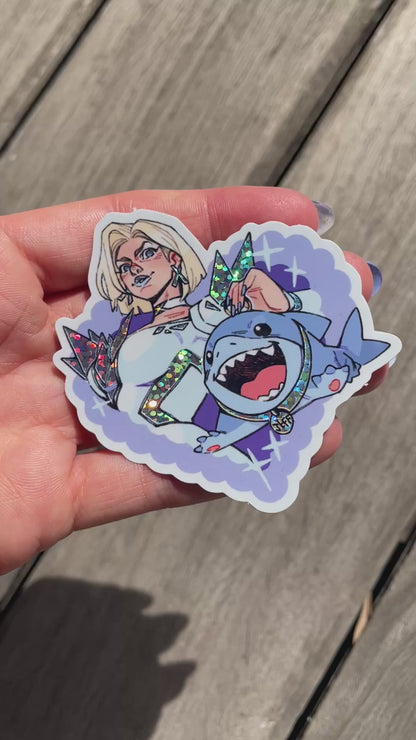 Emma & Jeff ✦ Sparkly Sticker